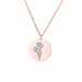 Lamoonla - Blooming Wishes: Personalized Birthday Flower Necklace - Rose Gold